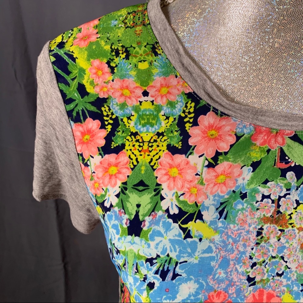 Color Thread Colorful Floral Long Tee (M) - Picture 5 of 16
